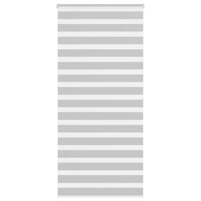 vidaXL Zebra roleta svetlosivá 100x200cm šírka látky 95,9 cm polyester