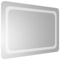 vidaXL Zrkadlo do kúpeľne s LED Priehľadná 70 x 50 cm tvrdené sklo