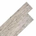 vidaXL Podlahové dosky Biely 5,26 m² 18 ks PVC
