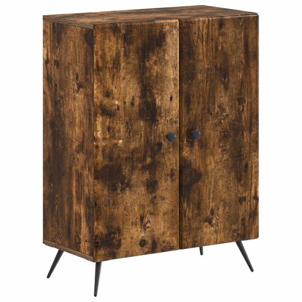 vidaXL Kúpeľňová úložná skriňa BREDA Dymový dub 59,5 x 31 x 80 cm