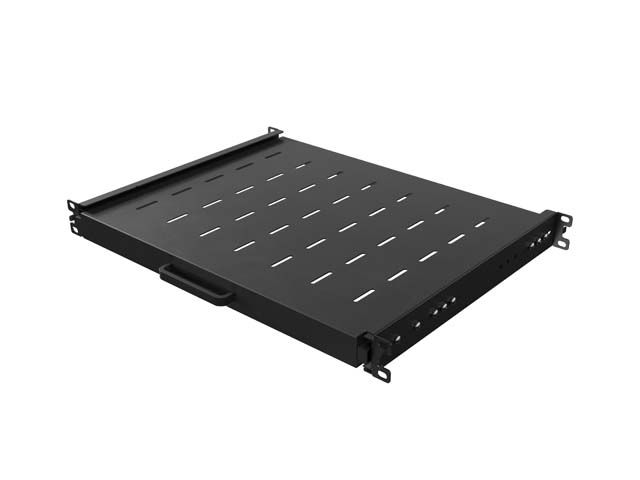 LANBERG POSUVNÁ POLICA PRO 19'' RACKOVÉ SKRINE 350MM ČIERNA (1U/445X350MM, NOSNOSŤ 35KG, 4-BODOVÉ M