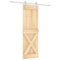 vidaXL Posuvné dvere Prírodná a biela 70 x 210 cm
