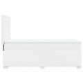 vidaXL Boxspring posteľ s matracom biela 90x190 cm umelá koža