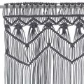 vidaXL Záclona macrame antracitová 140x240 cm bavlna