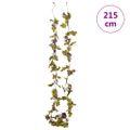 vidaXL Kvetinové girlandy 6 ks, svetlofialové 215 cm