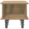 vidaXL TV stolík 37 x 35 x 35 cm Remeselný dub Kompozitné drevo