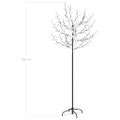 vidaXL Vianočný stromček 200 LED modré svetlo kvety čerešne 180 cm