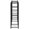 vidaXL Stojan na kvety 83x25x80 cm čierny kovový