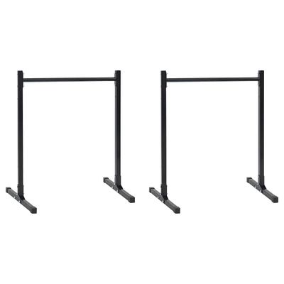 vidaXL Stanica na dipy 2 ks Čierna 55 x 90 x 104.5 cm