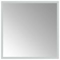 vidaXL Zrkadlo do kúpeľne s LED Priehľadná 40 x 40 cm tvrdené sklo
