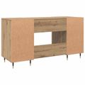 vidaXL Stôl dub artisan Kompozitné drevo 140 x 50 x 75 cm