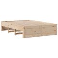 vidaXL Posteľ bez matraca so zásuvkami 140x190 cm borovica
