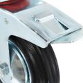 vidaXL Otočné kolieska s dvojitou brzdou 4 ks 160 mm