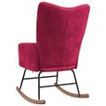 vidaXL Hojdacie kreslo vínovo-červené zamat