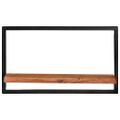 vidaXL Nástenné police 2 ks 60x25x35 cm akáciový masív a oceľ