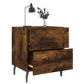 vidaXL Nočné stolíky 2 ks dymový dub 40x35x47,5 cm kompozitné drevo