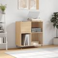 vidaXL Skrinka na platne dub sonoma 84,5x38x48 cm kompozitné drevo