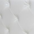 vidaXL Posteľ s matracom, biela, umelá koža 140x200 cm