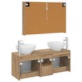 vidaXL Set kabinetov do kúpeľne 4 ks Dub artisan Kompozitné drevo