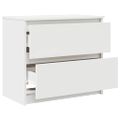 TV Skrinka vidaXL Biela 60x35x54 cm Drevo
