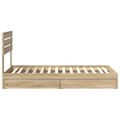 vidaXL Úložná posteľ Sonoma dub 75 x 190 cm Kompozitné drevo