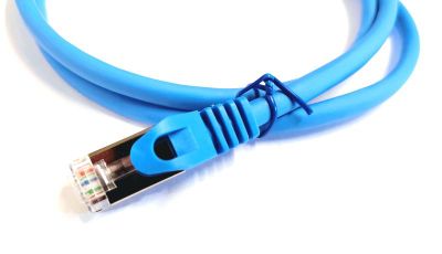 Kábel Patch FTP 6A RJ45/568B, 26AWG 1m modrý Kabel Patch FTP 6A RJ45/568B, 26AWG 1m modrý
