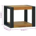vidaXL Nástenná kúpeľňová skrinka 45x45x35 cm masívne teakové drevo