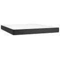vidaXL Boxspring posteľ s matracom čierna 160x200 cm umelá koža