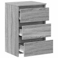vidaXL Nočné stolíky 2ks sivý dub sonoma 40x35x62,5cm spracované drevo