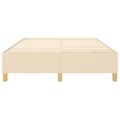 vidaXL Posteľný rám s boxspringom krémová 140x200 cm látka