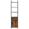 vidaXL Knižnica 6 úrovní 40 x 24 x 161 cm Kompozitné drevo Dymová dub