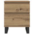 vidaXL Nočné stolíky 2 ks dub artisan 40x35x50 cm kompozitné drevo