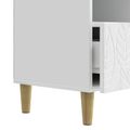 vidaXL TV skrinka 102 x 34,5 x 50 cm Biela s vysokým leskom