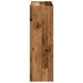 vidaXL Knižnica staré drevo 102x32x102 cm kompozitné drevo
