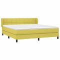 vidaXL Boxspring posteľ s matracom zelená 160x200 cm látka