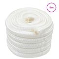 vidaXL Lano na čln 6 mm 5 m Biela