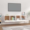 vidaXL Nástenné skrinky 2 ks biele 80x35x36,5 cm spracované drevo