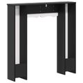 vidaXL Rám krbu Čierna 102 x 20 x 102 cm Kompozitné drevo