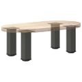 vidaXL Nohy ku konferenčnému stolíku 4 ks antracitové 42-44 cm oceľové