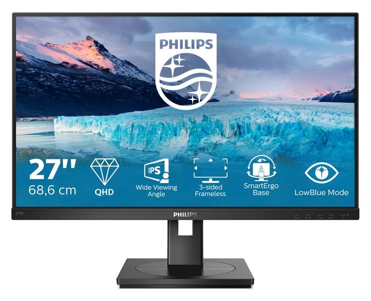 27'' LED Philips 275S1AE - IPS, QHD, DP, HDMI, DVI