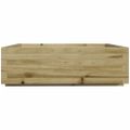 vidaXL Záhradný kvetináč 80x80x26,5 cm impregnovaná borovica