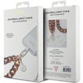 Guess cord GUOUCBMC4MT brown-gold HDSP PU Saffiano Chain Strap 4G Charm