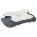 vidaXL Vankúš na krk Biely Pamäťová pena 58 x 37,5 x 12 cm