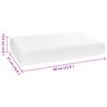 vidaXL Spací vankúš 60 x 37 x 12,5 cm Stredný Pamäťová pena Biela