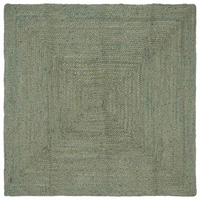 vidaXL Kusové koberce Obdĺžnikový Olivovo zelená 120 x 120 cm Juta