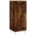 vidaXL Vysoká skrinka dymový dub 34,5x34x180 cm spracované drevo