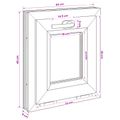 vidaXL Biele vnútorné farby okna v suteréne RISOR 40 x 45 cm