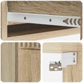 vidaXL Nástenný bočný stôl 87,5 x 34,5 x 17 cm Kompozitné drevo