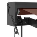 vidaXL Automaticky zaťahovacia markíza hnedá 350x250 cm