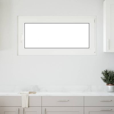 vidaXL Podkrovné okno RISOR 120 x 60 cm PVC a sklo Biela